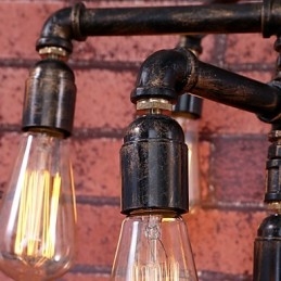 Vintage Målning Metal Flush Mount