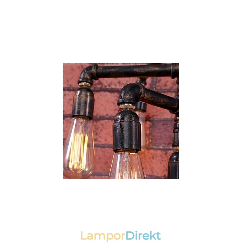 Vintage Målning Metal Flush Mount