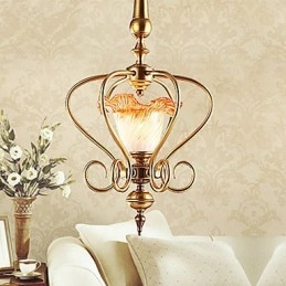 Pendellampor Mini Style Traditionell Klassisk Metall