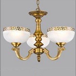 Hel Kopparlampa Marmor Matsal Original Modern Kopparljuskrona