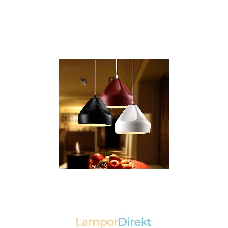 Vintage Retro Mini Stil Målning Metall Taklampa