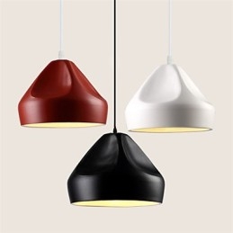 Vintage Retro Mini Stil Målning Metall Taklampa