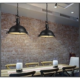 Industriell Enkel Hänglampa Dekorera Loftstil Vintage Metall Droppljus