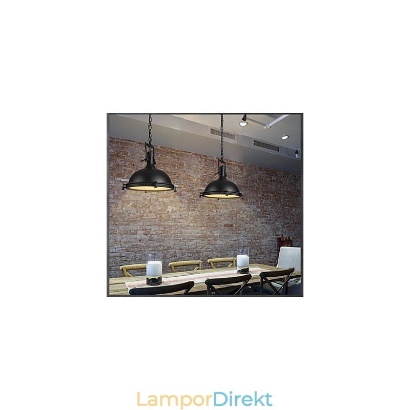 Industriell Enkel Hänglampa Dekorera Loftstil Vintage Metall Droppljus