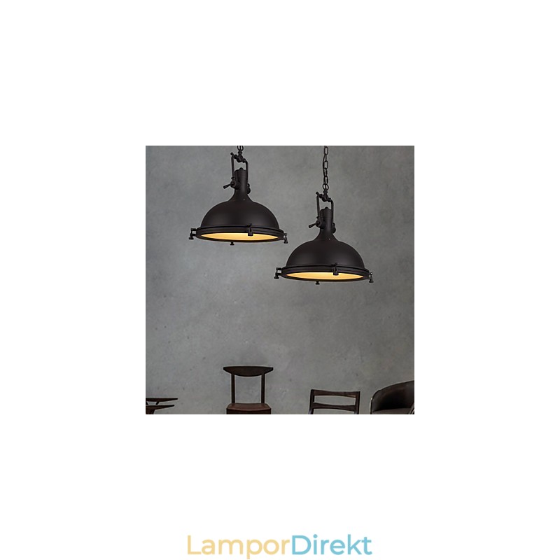 Industriell Enkel Hänglampa Dekorera Loftstil Vintage Metall Droppljus