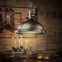 Industriell Enkel Hänglampa Dekorera Loftstil Vintage Metall Droppljus