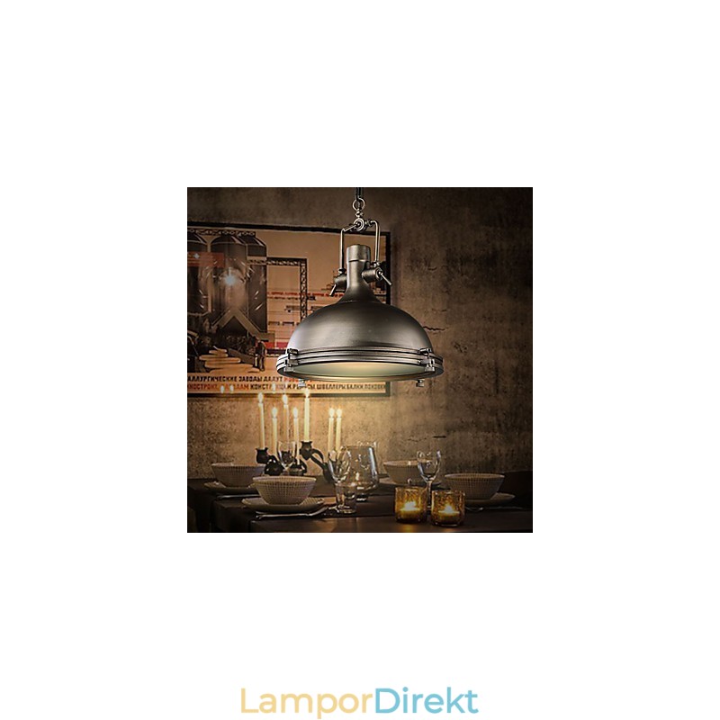 Industriell Enkel Hänglampa Dekorera Loftstil Vintage Metall Droppljus