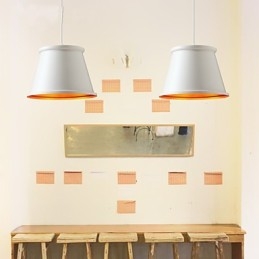 Klassisk Rustik Lodge Vintage Mini Stil Målning Metall Taklampa