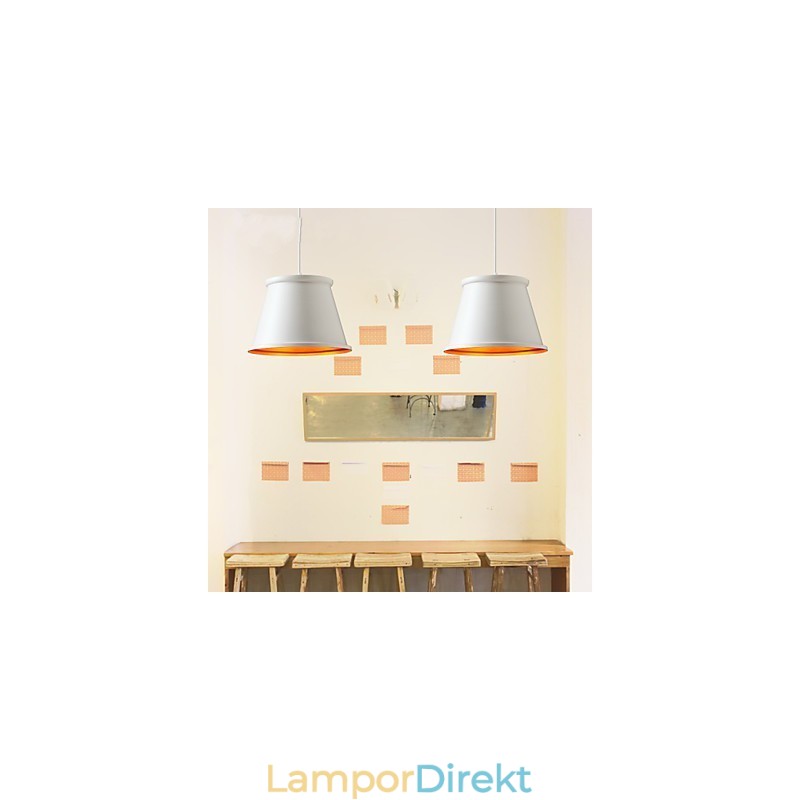 Klassisk Rustik Lodge Vintage Mini Stil Målning Metall Taklampa