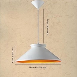 Traditionell Vintage Retro Mini Stil Målning Metall Taklampa