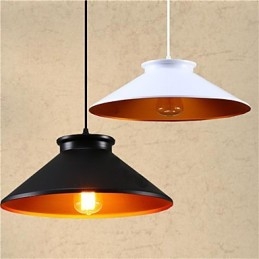 Traditionell Vintage Retro Mini Stil Målning Metall Taklampa