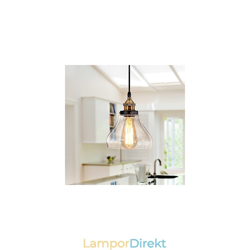 Traditionell Klassisk Vintage Retro Country Globe Taklampa