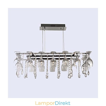 Modern Och Modern Traditionell Klassisk Kristallkrom Metall Taklampa Modern Och Modern Traditionell Klassisk Kristallkrom Metall Taklampa