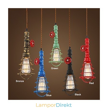 E26 Vintage Pendellampa Waterpipe Design Lights E26 Vintage Pendellampa Waterpipe Design Lights