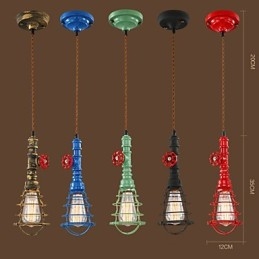 E26 Vintage Pendellampa Waterpipe Design Lights
