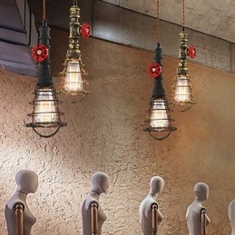 E26 Vintage Pendellampa Waterpipe Design Lights