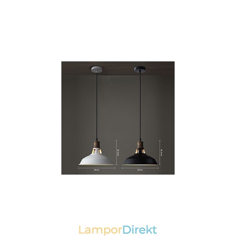 Industriell Vintagen Mini Metall Taklampa 1 Ljus Flerfärgad Tillval