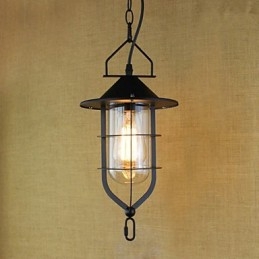 Amerikansk Retro Rustik Pastoral Lighting Light Industrial Pendellampa