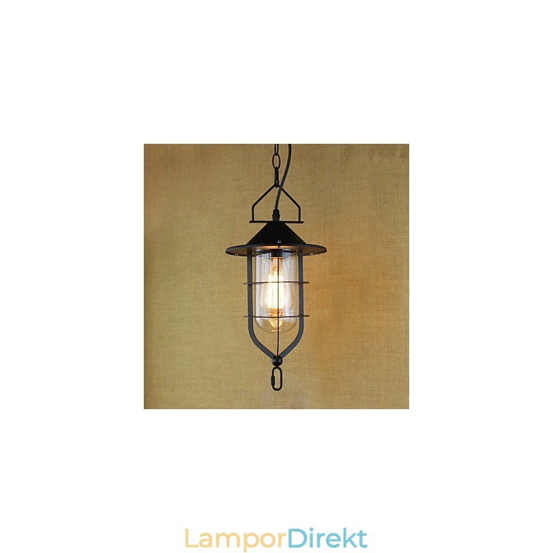 Amerikansk Retro Rustik Pastoral Lighting Light Industrial Pendellampa