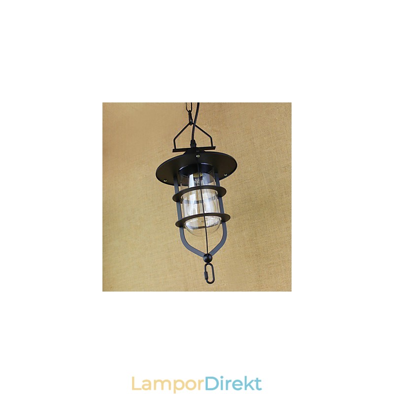 Amerikansk Retro Rustik Pastoral Lighting Light Industrial Pendellampa