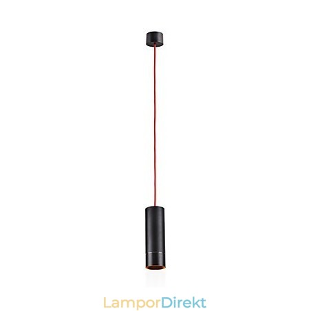 1 Ljus Mini Pendellampa Svartanodiserad Med Aluminium 1 Ljus Mini Pendellampa Svartanodiserad Med Aluminium