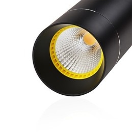 1 Ljus Mini Pendellampa Svartanodiserad Med Aluminium