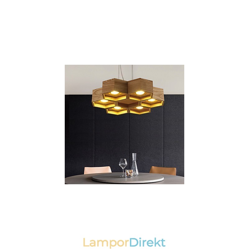 Pendellampor Country Wood Bamboo