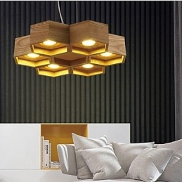 Pendellampor Country Wood Bamboo