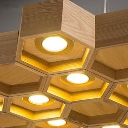 Pendellampor Country Wood Bamboo