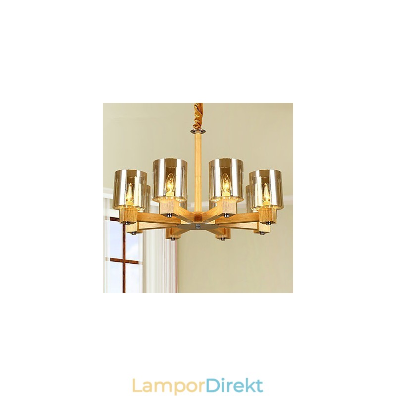 Pendellampor Country Wood Bamboo