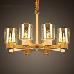 Pendellampor Country Wood Bamboo