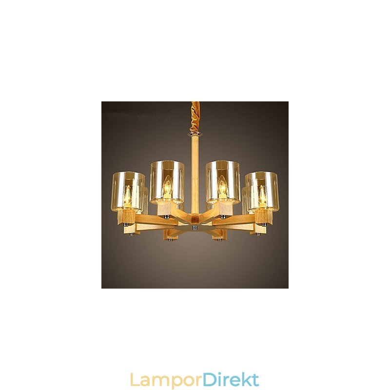 Pendellampor Country Wood Bamboo