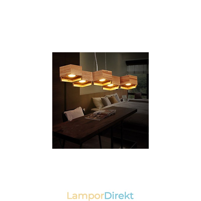 Pendellampor Country Wood Bamboo