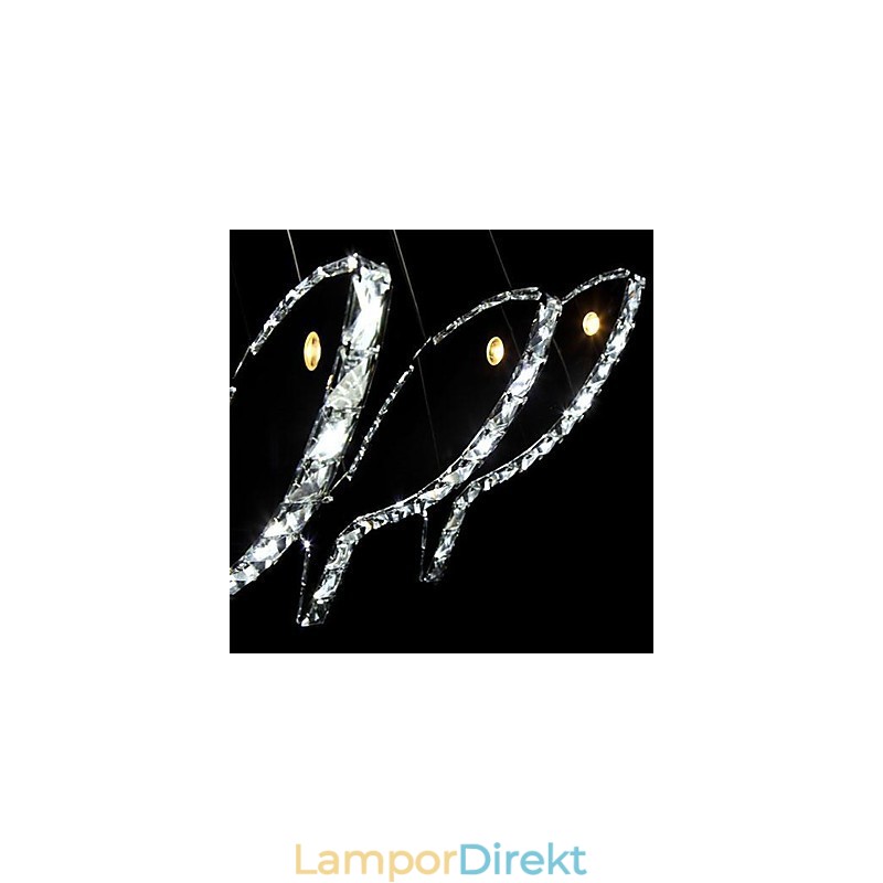 Modern Och Modern Kristallmetall Taklampa