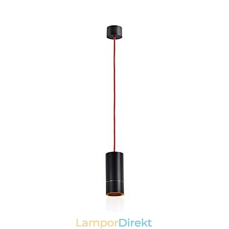 1 Ljus Mini Pendellampa Svartanodiserad Med Aluminium 1 Ljus Mini Pendellampa Svartanodiserad Med Aluminium