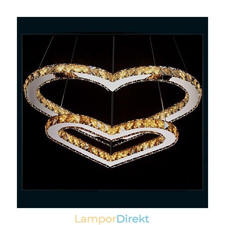 Pendelbelysning Ljuskrona Ljus Transparent Eller Amber K9 Kristall Dubbel Hjärtformade Taklampor Ljus Pendelbelysning Ljuskrona Ljus Transparent Eller Amber K9 Kristall Dubbel Hjärtformade Taklampor Ljus