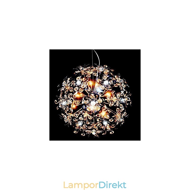 Modern Och Modern Kromkristall Taklampa