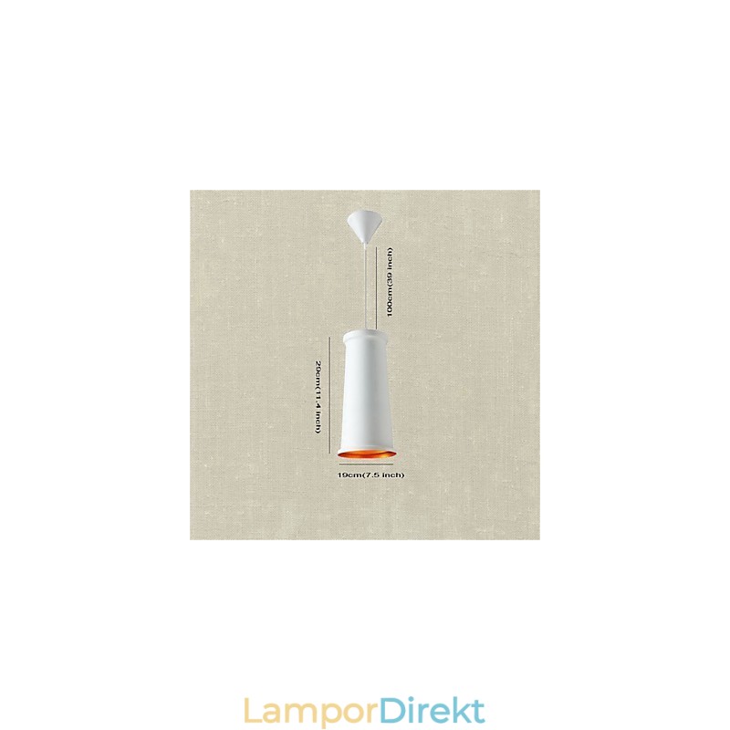 Klassisk Rustik Vintage Mini Stil Målning Metall Taklampa