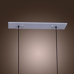 Modernt Glas Taklampa Med 2 Lampor I Transparent Flaskdesign
