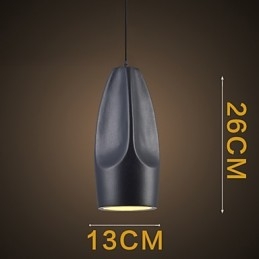 Vintage Retro Mini Stil Målning Metall Taklampa