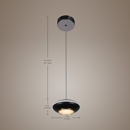 9W Modernt Flygande Fat Design Högkvalitativt Hänglampa Cafe