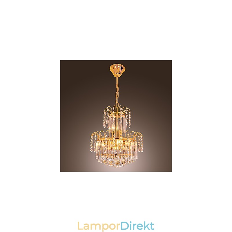 Lyxig Kristallkrona Med 7 Lampor