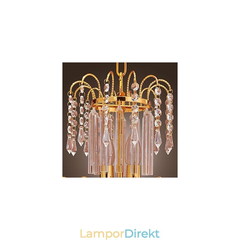 Lyxig Kristallkrona Med 7 Lampor