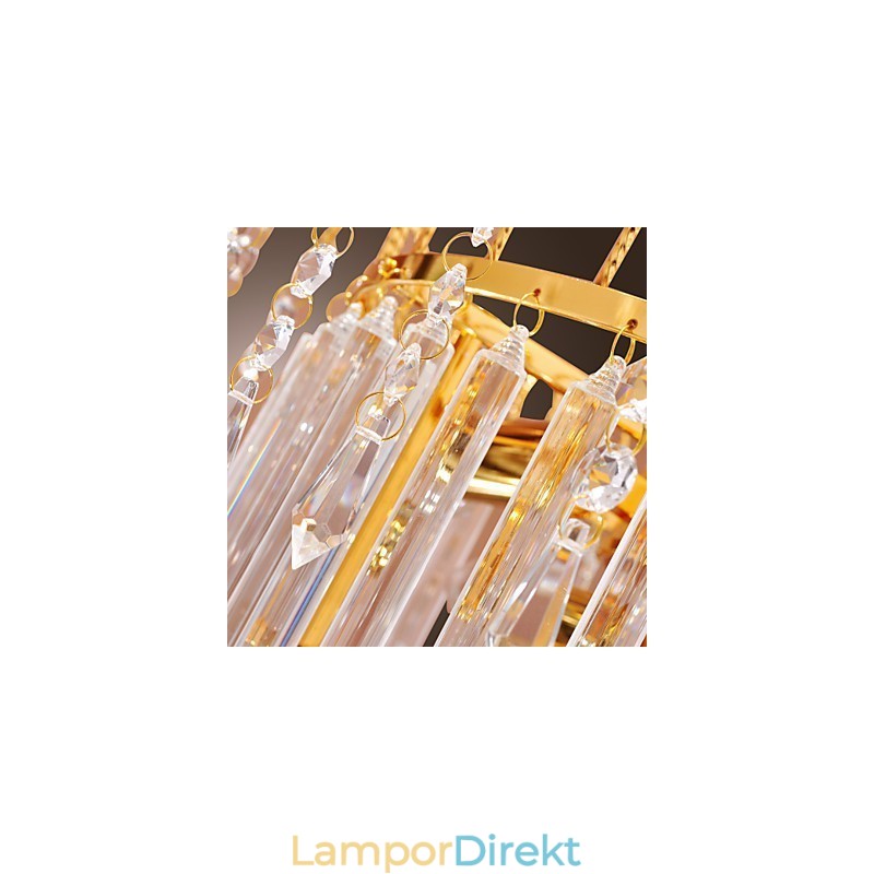 Lyxig Kristallkrona Med 7 Lampor