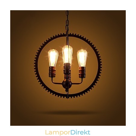 Creative Retro Pendel Lamps Amerikansk Country Ljuskrona I Smidesjärn Creative Retro Pendel Lamps Amerikansk Country Ljuskrona I Smidesjärn