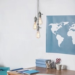 Traditionell Klassisk Vintage Mini Stil Metall Taklampa