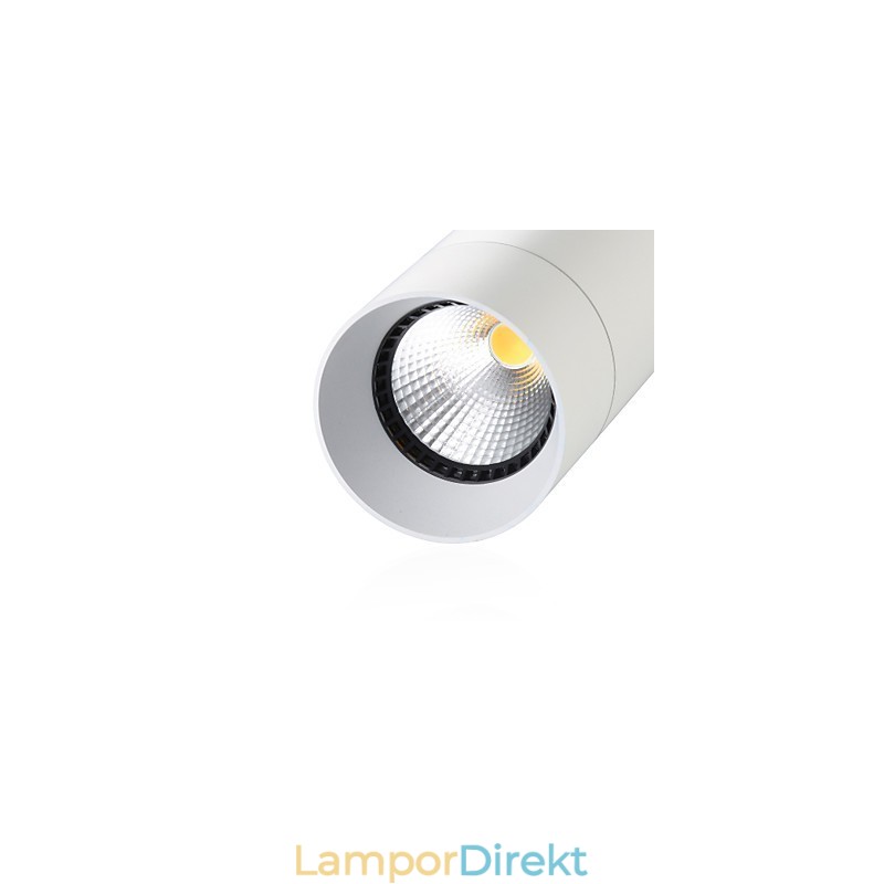 Ge 05032 8W 136Mm 1 Ljus Mini Pendellampa Pulveriserad Vit Med Aluminium