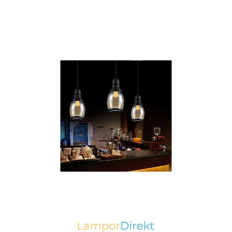 Retro Lighting Loft Lights Glas Pendel Light