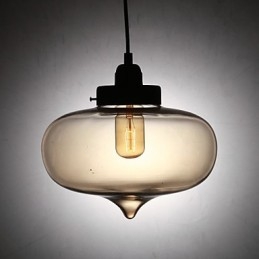 Modern Pendellampa I Transparent Glas Med 2 Lampor I Bubble Design