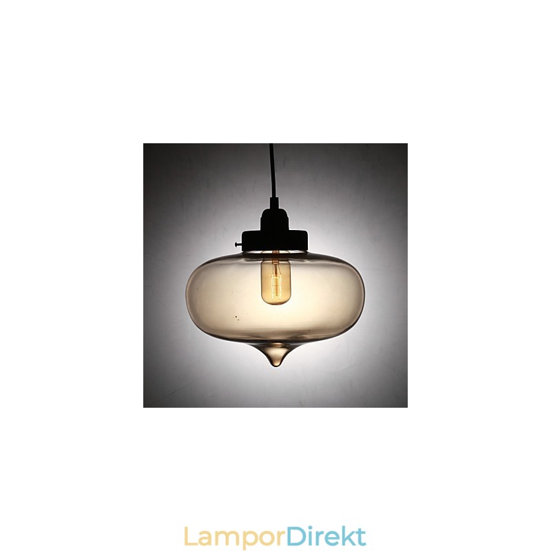 Modern Pendellampa I Transparent Glas Med 2 Lampor I Bubble Design